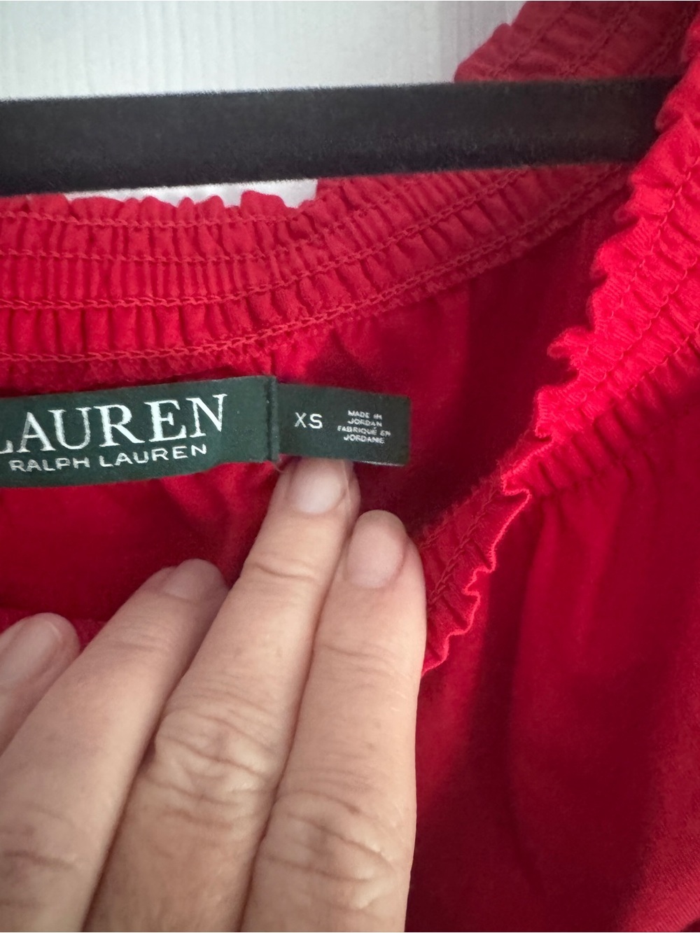 Ralph Lauren On/Off-Shoulder Ruffle Peasant Blouse Cottagecore - Picture 6 of 10